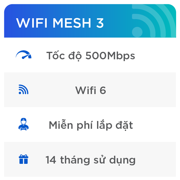 Gói WIFI MESH 3